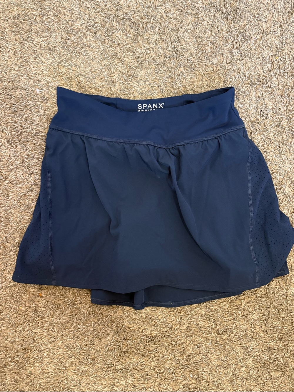 Spanx Skort Women's M Blue Get Moving Skort Tennis Golf Activewear Stretch